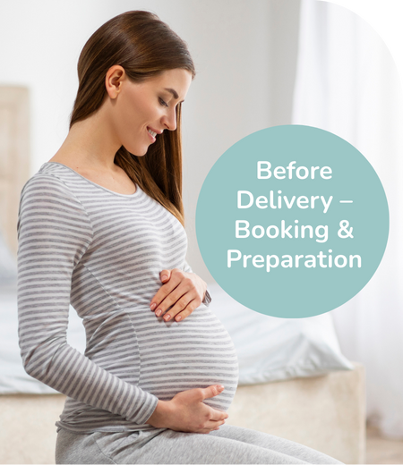 Pregnant Woman Sitting and Smiling